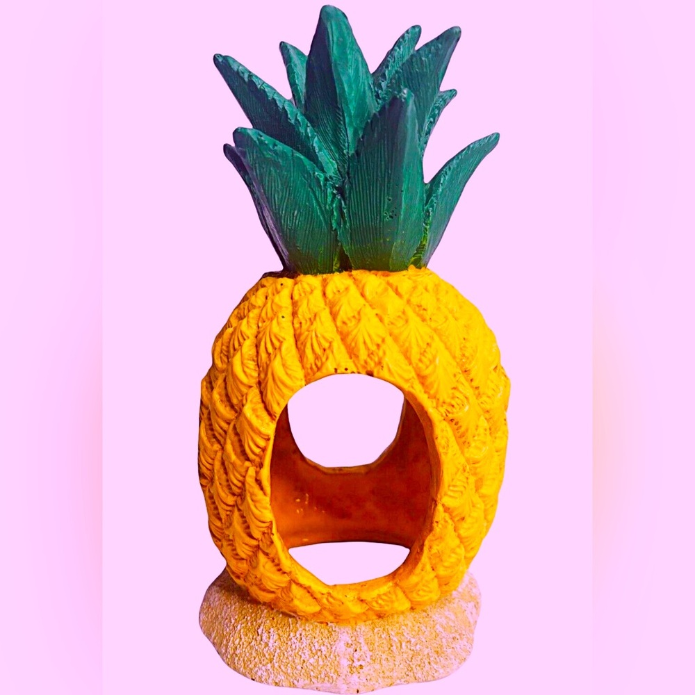 🆕 TOPFIN - Pineapple 🍍 House Fish 🐠 Tank Aquarium Decor Accessory